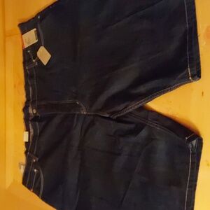BNWT LEVIS 569 STRAIGHT LOOSE FIT DENIM SHORTS SIZE 52 DARK BLUE